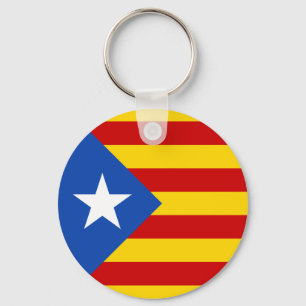 Porte-clés Drapeau catalan de l'indépendance de "L'Estelada