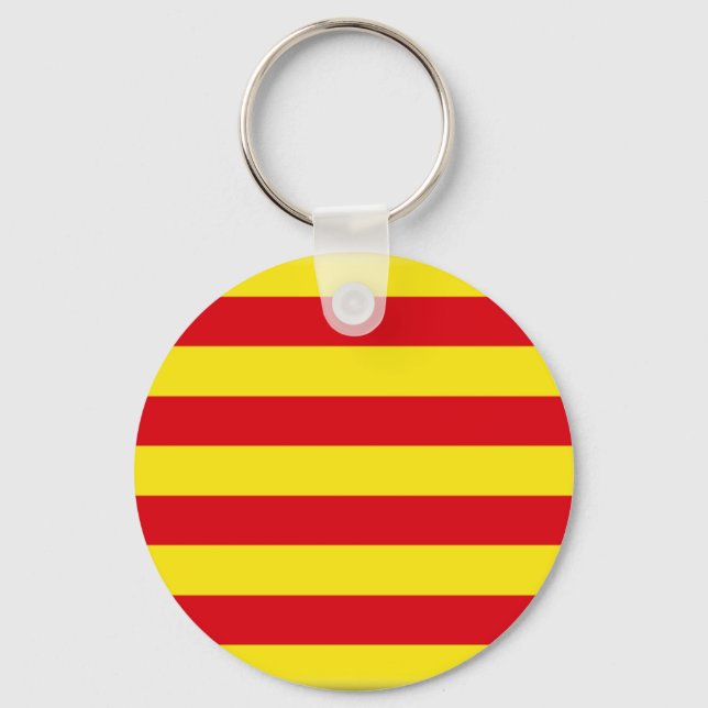 Porte-clés Drapeau Catalogne (Espagne) (Recto)