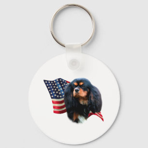 Porte-clés Drapeau Cavalier King Charles Spaniel
