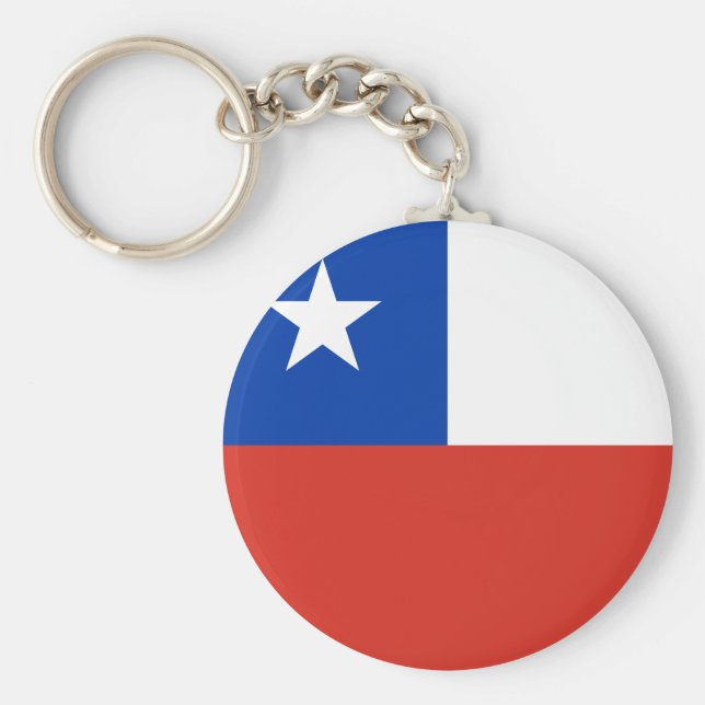 Porte-clés Drapeau chilien (Devant)