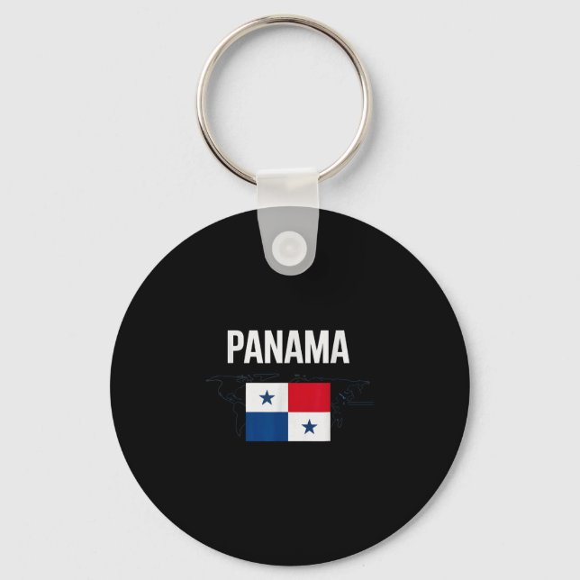 Porte-clés Drapeau classique du Panama, pays, famille, vacanc (Recto)