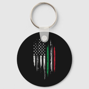 Porte-clés Drapeau Combo italo-américain Italie États-Unis It