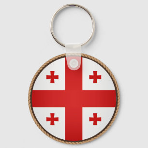 Porte-clés Drapeau cool de Géorgie