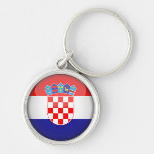 Porte-clés Drapeau croate & vacances Croatie, voyage /sports