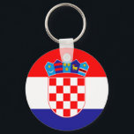 Porte-clés Drapeau Croatie<br><div class="desc">Drapeau de Croatie.</div>