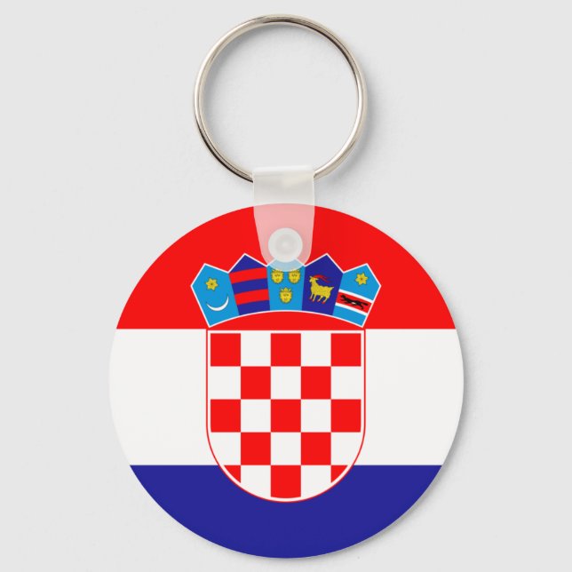 Porte-clés Drapeau Croatie (Recto)