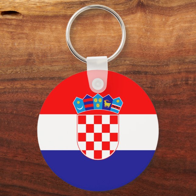 Porte-clés Drapeau Croatie – Conception d'Art Patr (Verso)