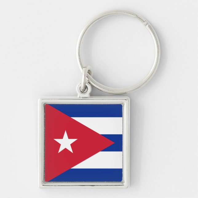 Porte-clés Drapeau Cuba (Devant)