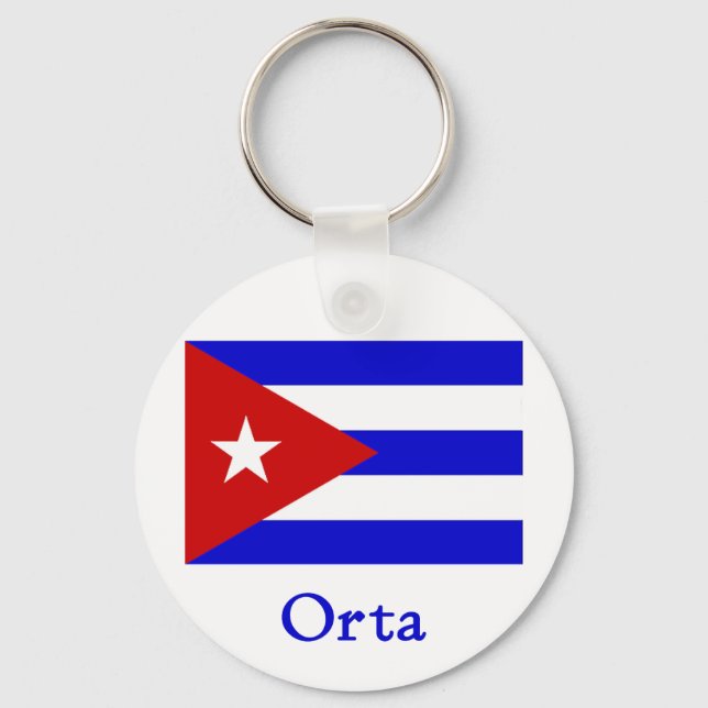 Porte-clés Drapeau cubain d'Orta (Recto)