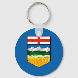 Porte-clés Drapeau d'Alberta