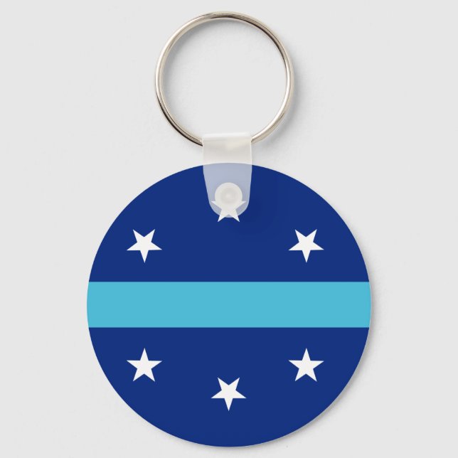 Porte-clés Drapeau d'Anaheim, Californie (Recto)