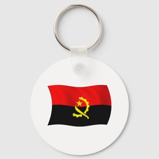Porte-clés Drapeau d'Angola (Recto)