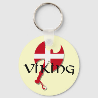 Porte-clés Drapeau danois Viking Danemark Ax