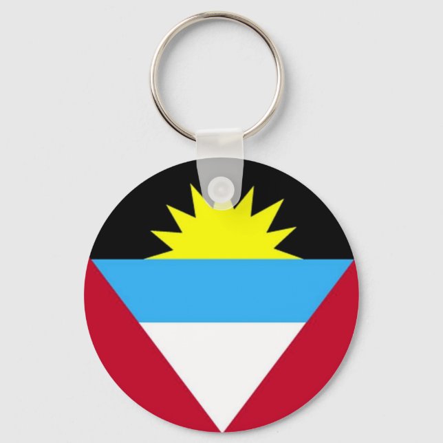 Porte-clés Drapeau d'Antigua-et-Barbuda (Recto)