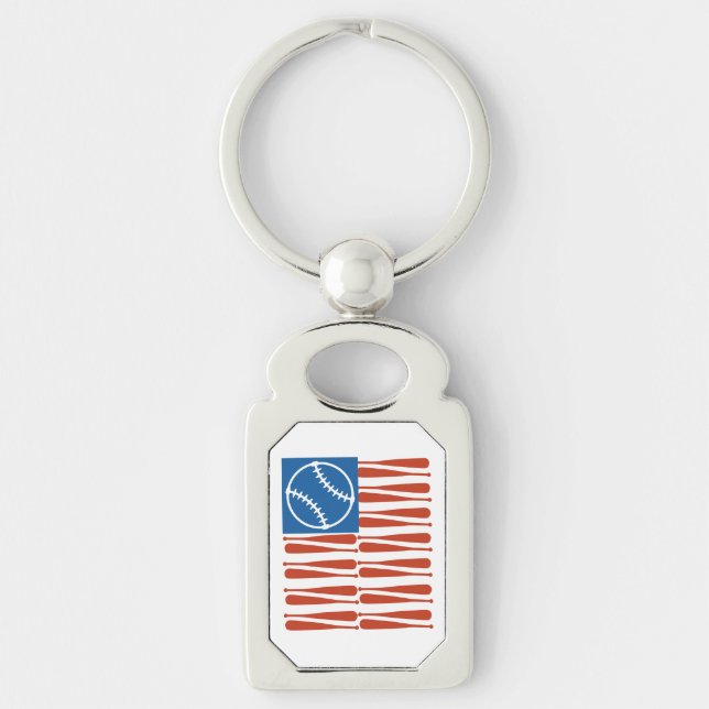 Porte-clés Drapeau de baseball (Devant)