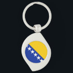 Porte-clés Drapeau de Bosnie-Herzégovine<br><div class="desc">Drapeau de Bosnie-Herzégovine</div>