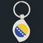Porte-clés Drapeau de Bosnie-Herzégovine<br><div class="desc">Drapeau de Bosnie-Herzégovine</div>