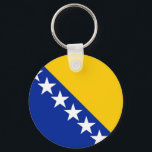 Porte-clés Drapeau de Bosnie-Herzégovine<br><div class="desc">Drapeau de Bosnie-Herzégovine</div>