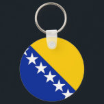 Porte-clés Drapeau de Bosnie-Herzégovine<br><div class="desc">Drapeau de Bosnie-Herzégovine</div>