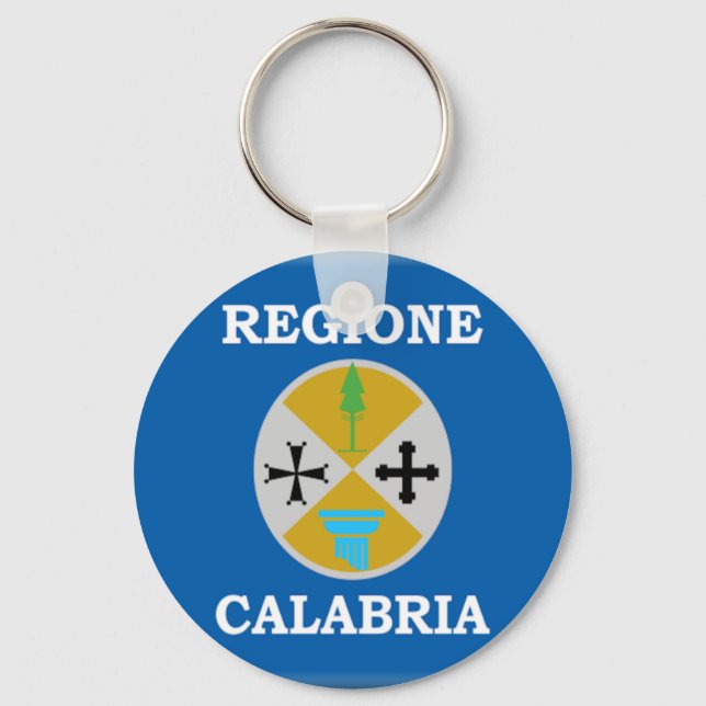 Porte-clés Drapeau de Calabre (Italie) (Recto)
