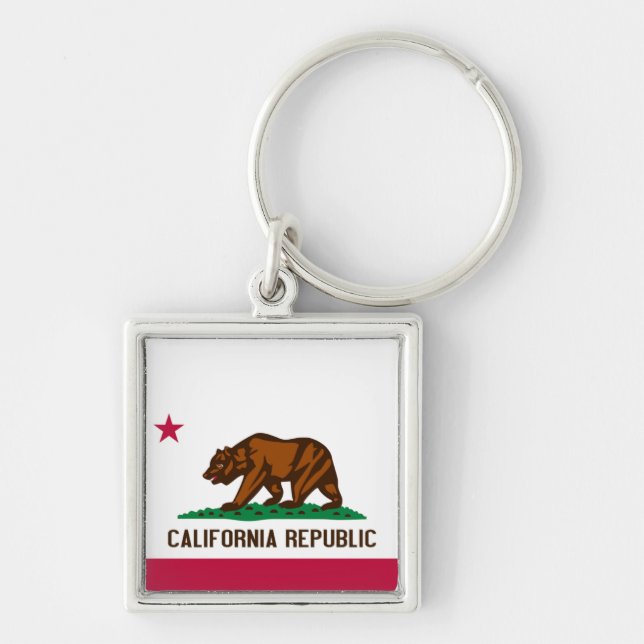Porte-clés Drapeau de Californie (Devant)