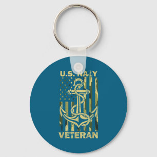 Porte-clés Drapeau de camouflage de vétéran de la marine amér