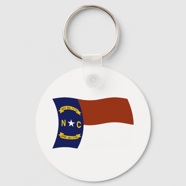 Porte-clés Drapeau de Caroline du Nord (Recto)