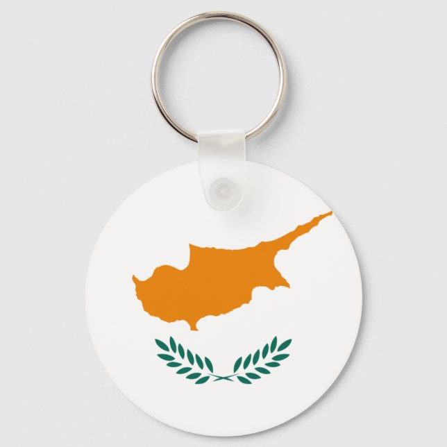 Porte-clés Drapeau de Chypre (Recto)