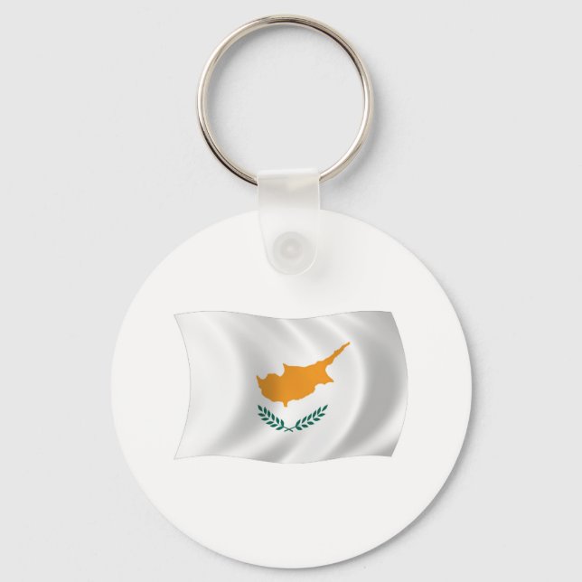 Porte-clés Drapeau de Chypre (Recto)