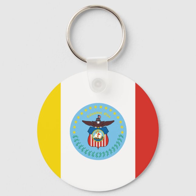Porte-clés Drapeau de Columbus, Ohio (Recto)