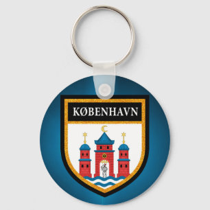 Porte-clés Drapeau de Copenhague
