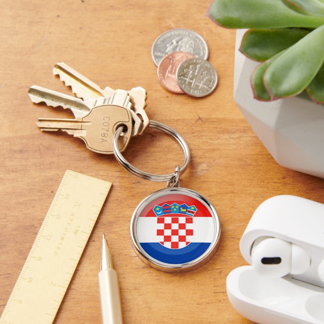 Porte-clés Drapeau de Croatie (Bureau)