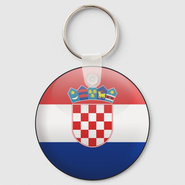 Porte-clés Drapeau de Croatie (Recto)