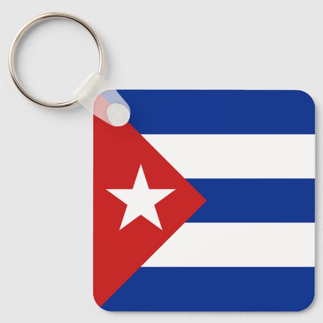 Porte-clés Drapeau de Cuba (Recto)