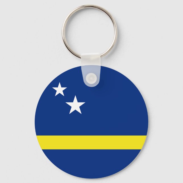 Porte-clés Drapeau de Curaçao (Recto)