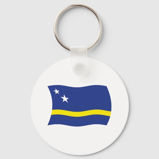 Porte-clés Drapeau de Curaçao (Recto)