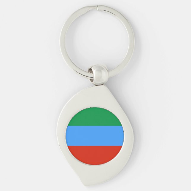 Porte-clés Drapeau de Dagestan (Devant)