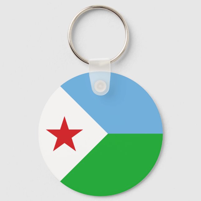 Porte-clés Drapeau de Djibouti (Recto)