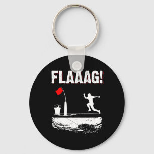 Porte-clés Drapeau de drapeau de pêche sur glace pour course 
