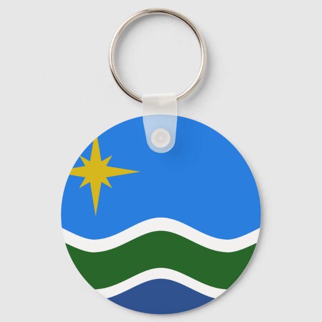 Porte-clés Drapeau de Duluth, Minnesota (Recto)