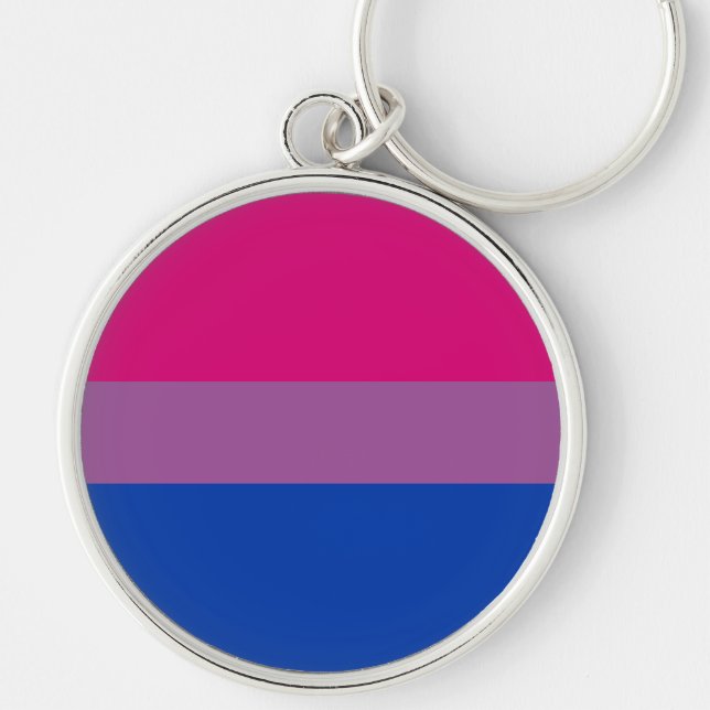 Porte-clés Drapeau de fierté bisexuel (Devant)