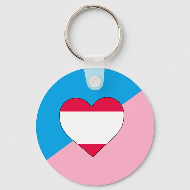 Porte-clés Drapeau de fierté de jeu d'âge (Recto)