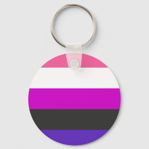 Porte-clés Drapeau de fierté genderfluid