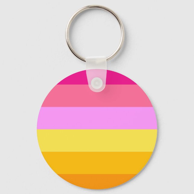Porte-clés Drapeau de fierté lesbienne (Aube) (Recto)