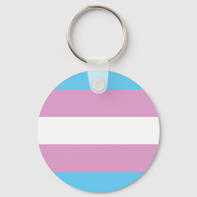 Porte-clés Drapeau de fierté trans - (2) (Recto)