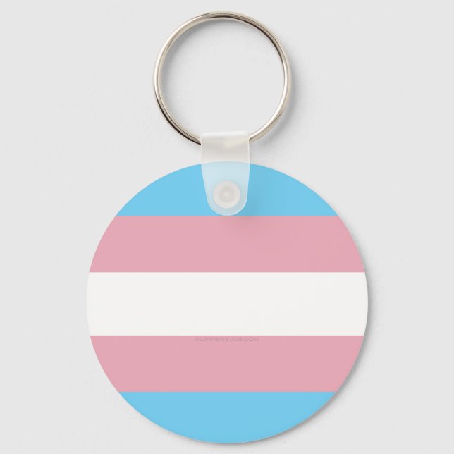 Porte-clés Drapeau de fierté transgenre de SlipperyJoe divers (Recto)