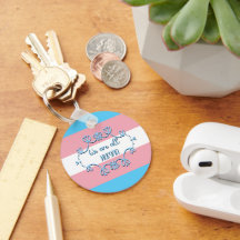 Porte-clés Drapeau de fierté transgenre Nous somme