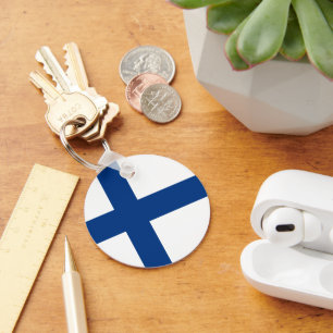 Porte-clés Drapeau de Finlande