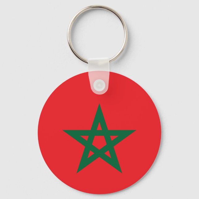 Porte-clés Drapeau de football du Maroc (Recto)
