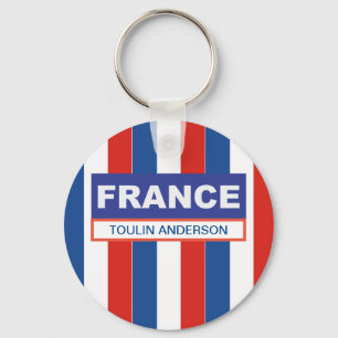 Porte-clés Drapeau de France personnalisé